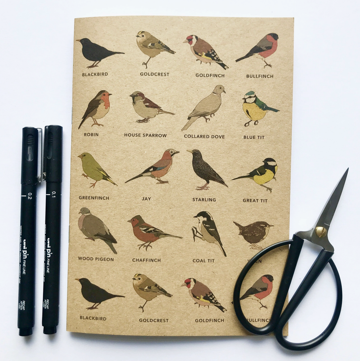 A5 Garden Birds Notebook