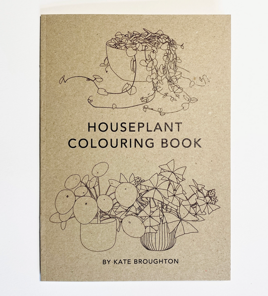 A5 Colouring Book of Houseplants