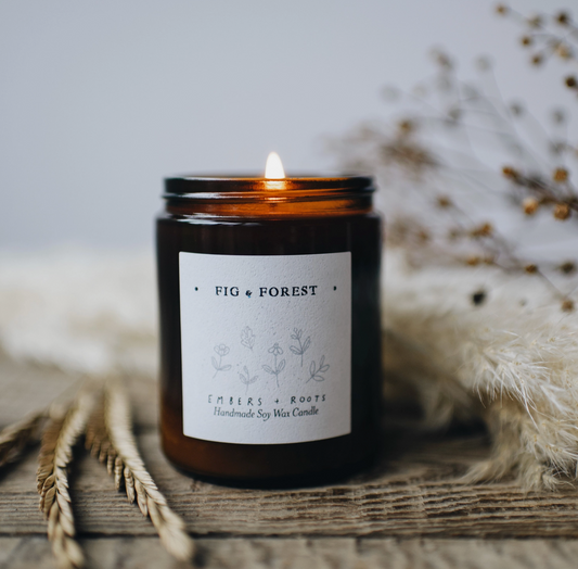 Fig and Forest Soy Candle by Embers and Roots