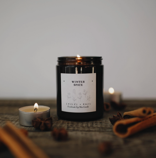 Winter Spice Soy Wax Candle by Embers & Roots