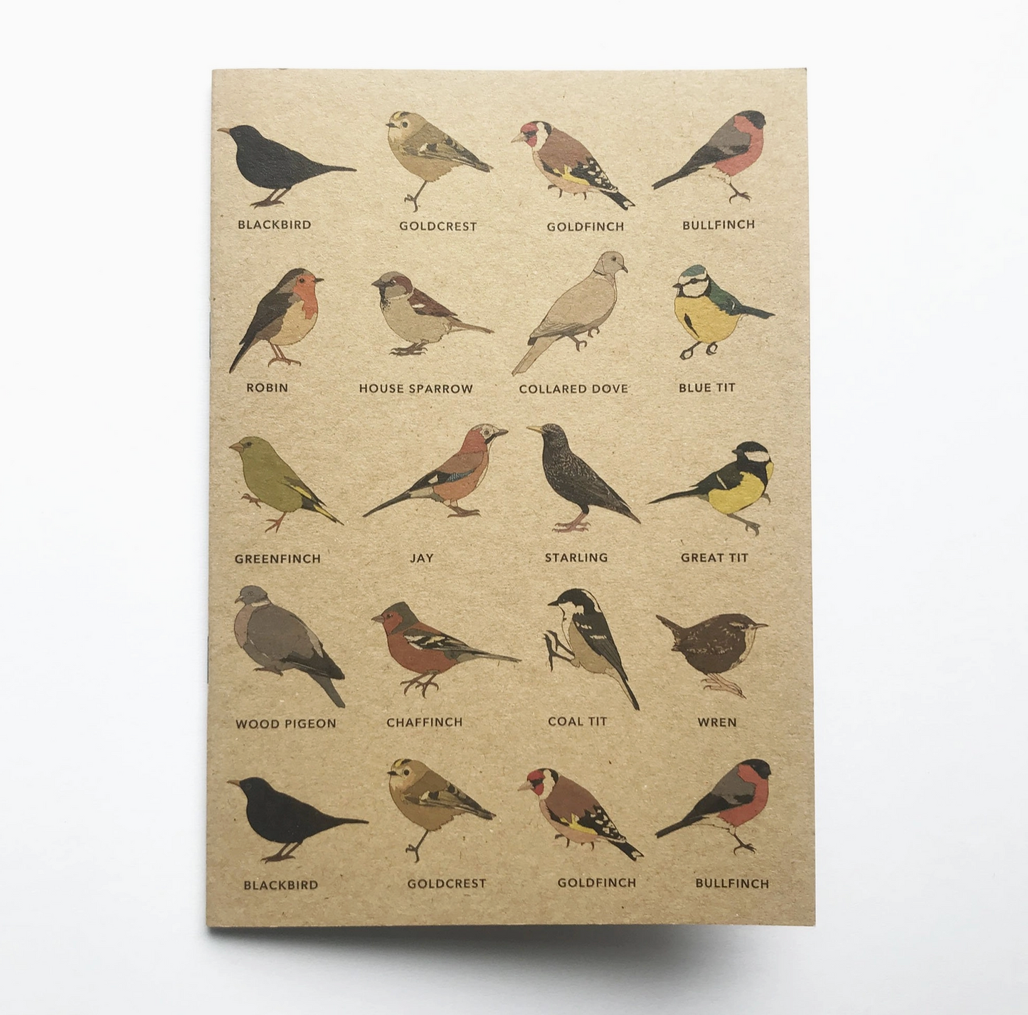 A5 Garden Birds Notebook